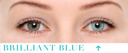 Brilliant Blue Hydrophilic contact lens