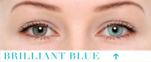 Brilliant Blue Hydrophilic contact lens