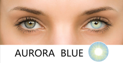Aurora Blue Hydrophilic contact lens